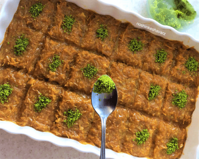 طرز تهیه دسر شعریه