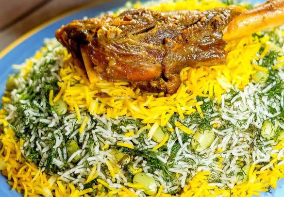 طرز تهیه باقالی پلو