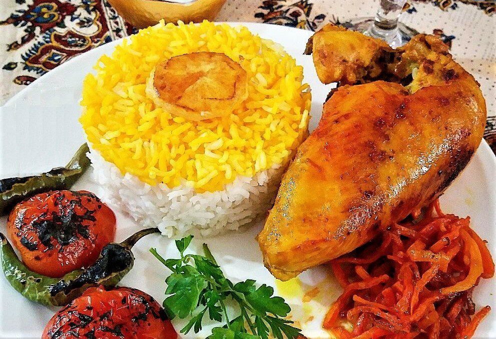 طرز تهیه مرغ زعفرانی