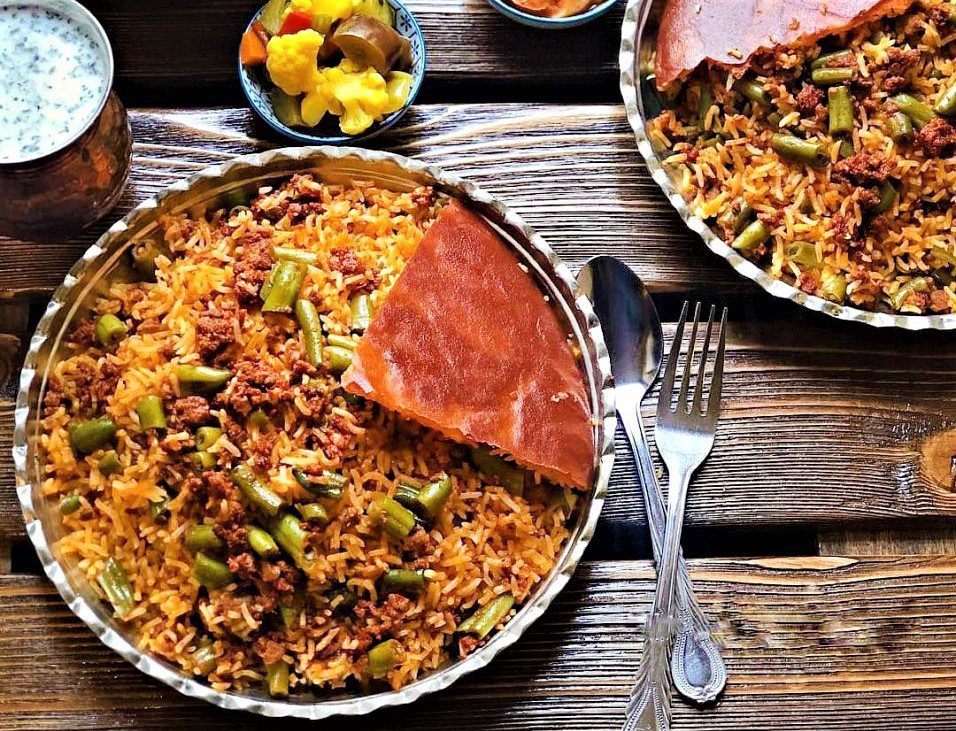 طرز تهیه لوبیا پلو