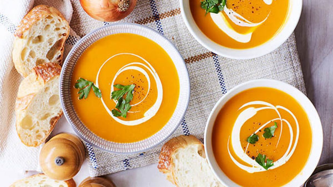 طرز تهیه سوپ کدو حلوایی