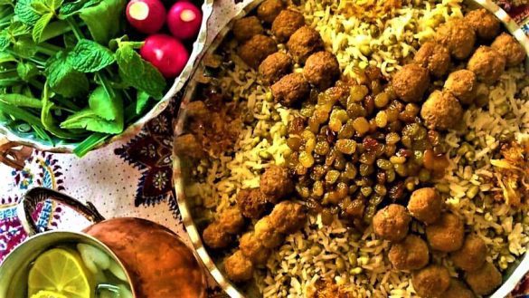 طرز تهیه کشمش پلو