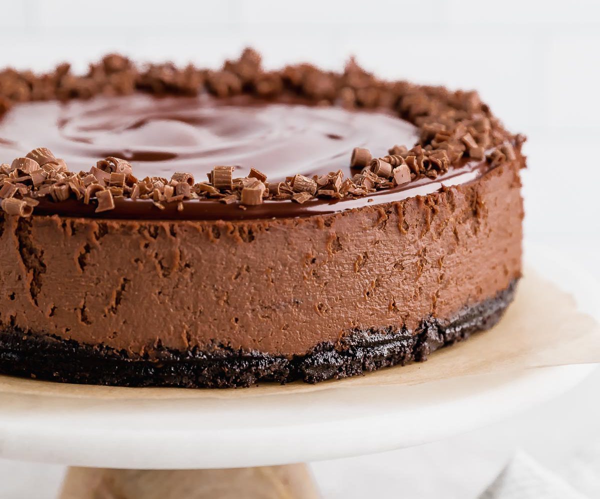 طرز تهیه چیز کیک شکلاتی