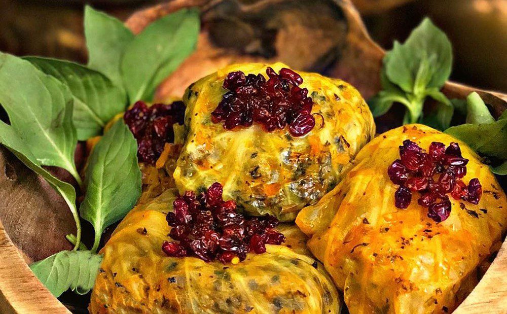 طرز تهیه دلمه کلم برگ