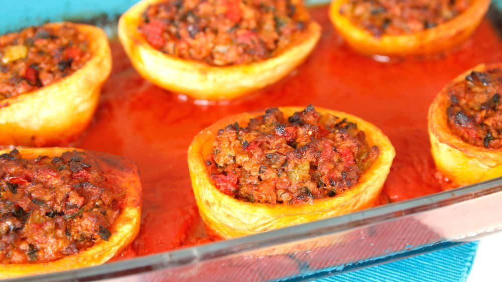 طرز تهیه دلمه سیب زمینی