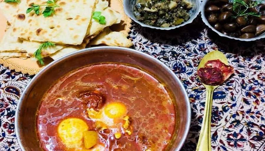 طرز تهیه اشکنه رب انار
