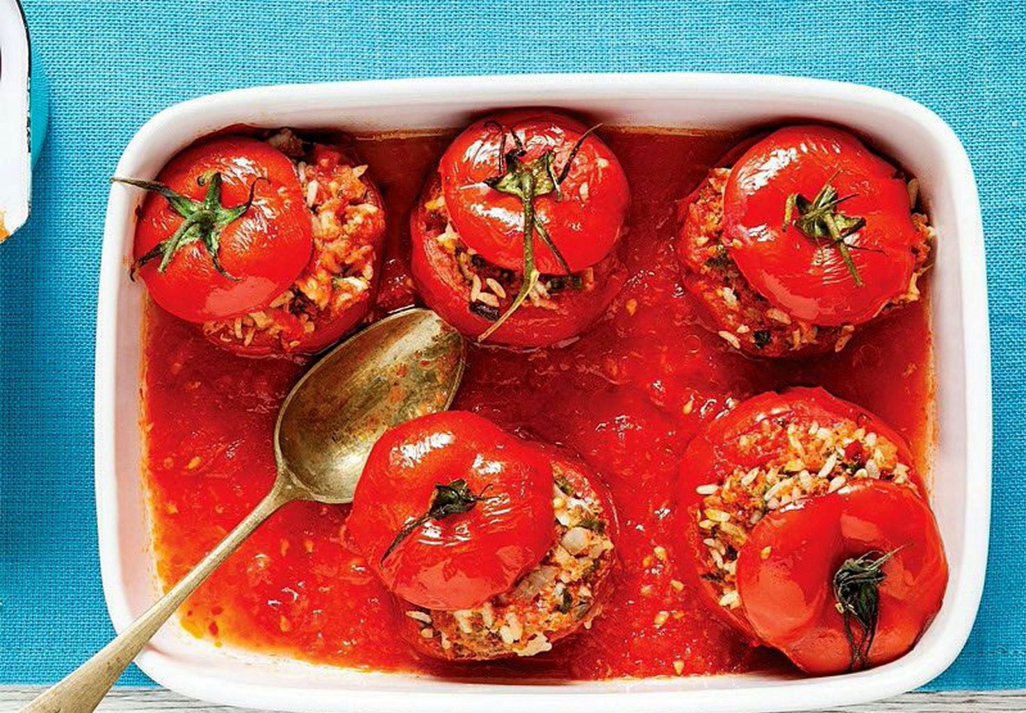 طرز تهیه دلمه گوجه فرنگی