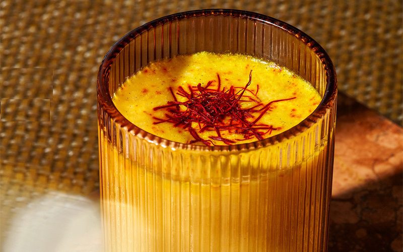 طرز تهیه شیر زعفران