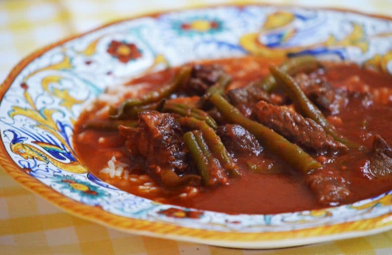 طرز تهیه خورش لوبیا سبز