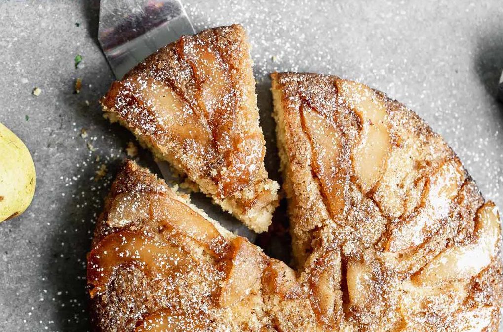 طرز تهیه کیک گلابی