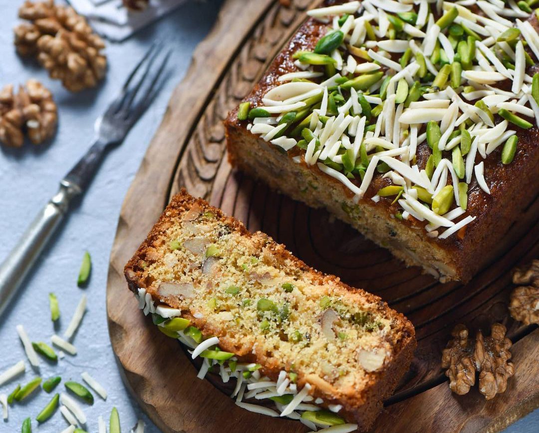 طرز تهیه کیک چهار مغز