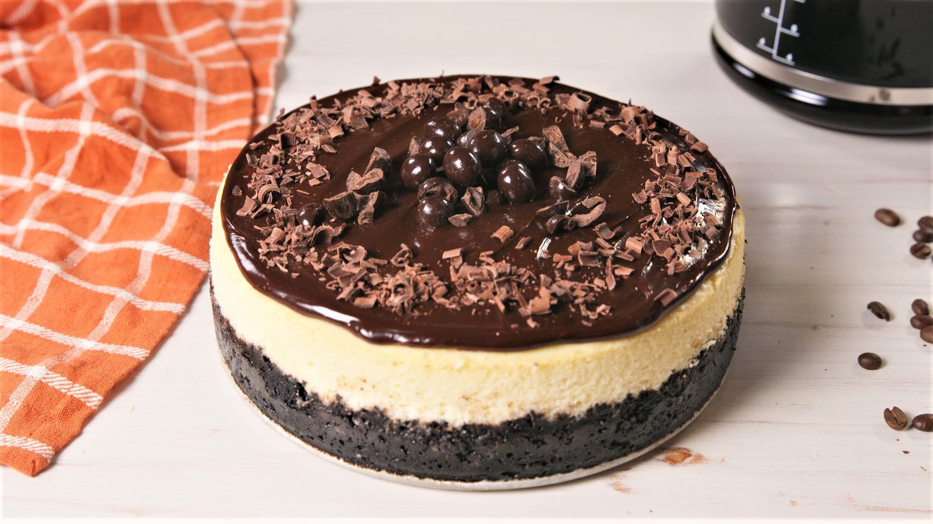 طرز تهیه چیز کیک قهوه