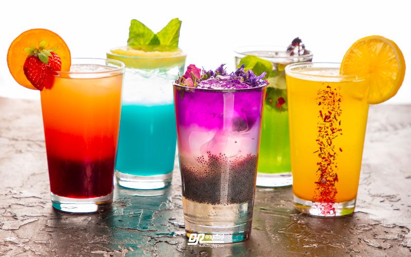 سرو انواع شربتهای خنک در رستورانکافههای ارکیده