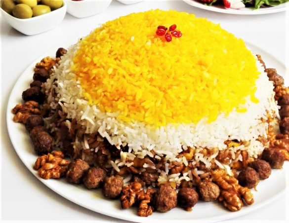 طرز تهیه گردو پلو