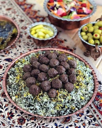 طرز تهیه اسفناج پلو