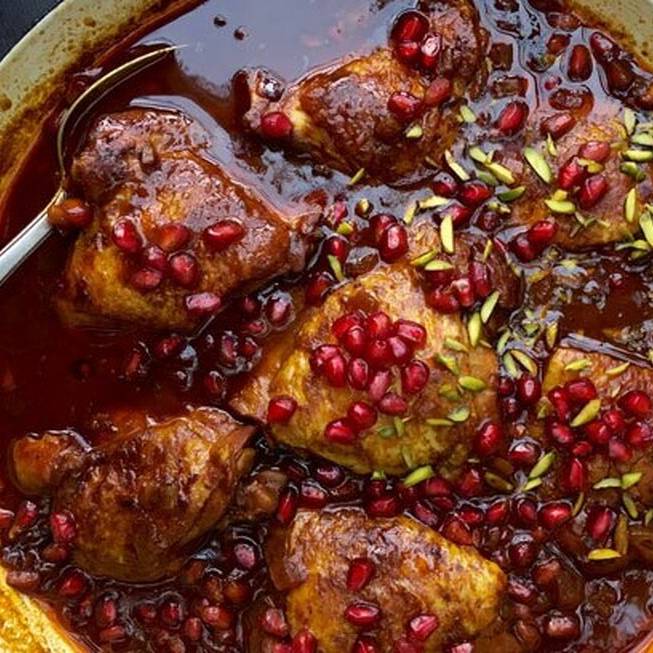 طرز تهیه مرغ رب اناری