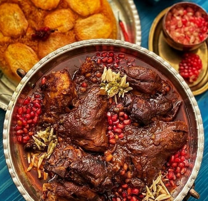 طرز تهیه مرغ رب اناری