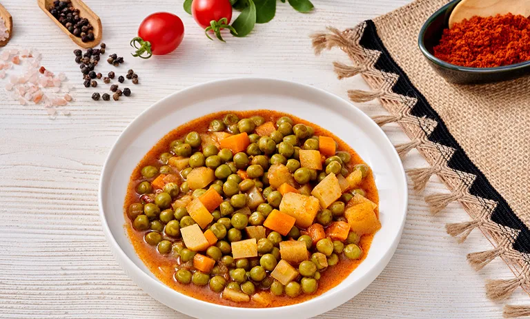 طرز تهیه خوراک نخود فرنگی