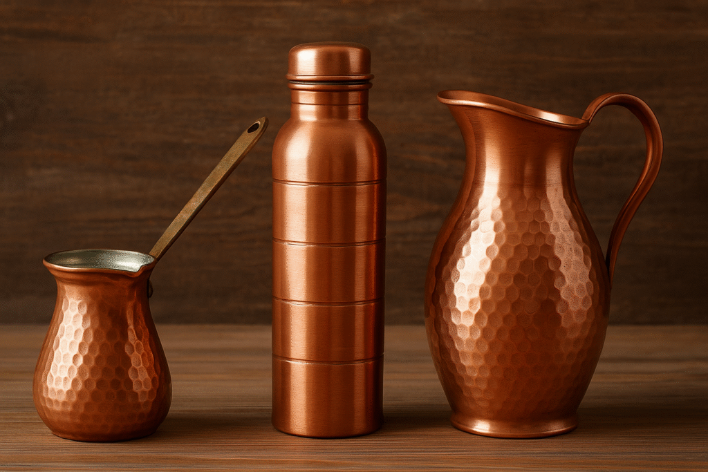 ظروف نوشیدنی مسی