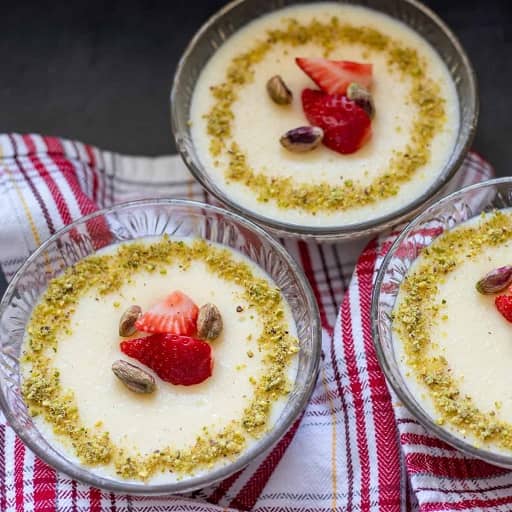 طرز تهیه پودینگ بادام
