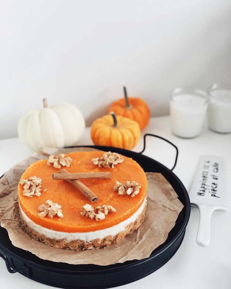 طرز تهیه چیز کیک کدو حلوایی